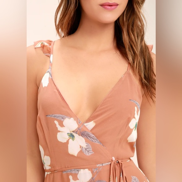 Lulus High-low Maxi Wrap Dress - size XL - floral print - Picture 4 of 5